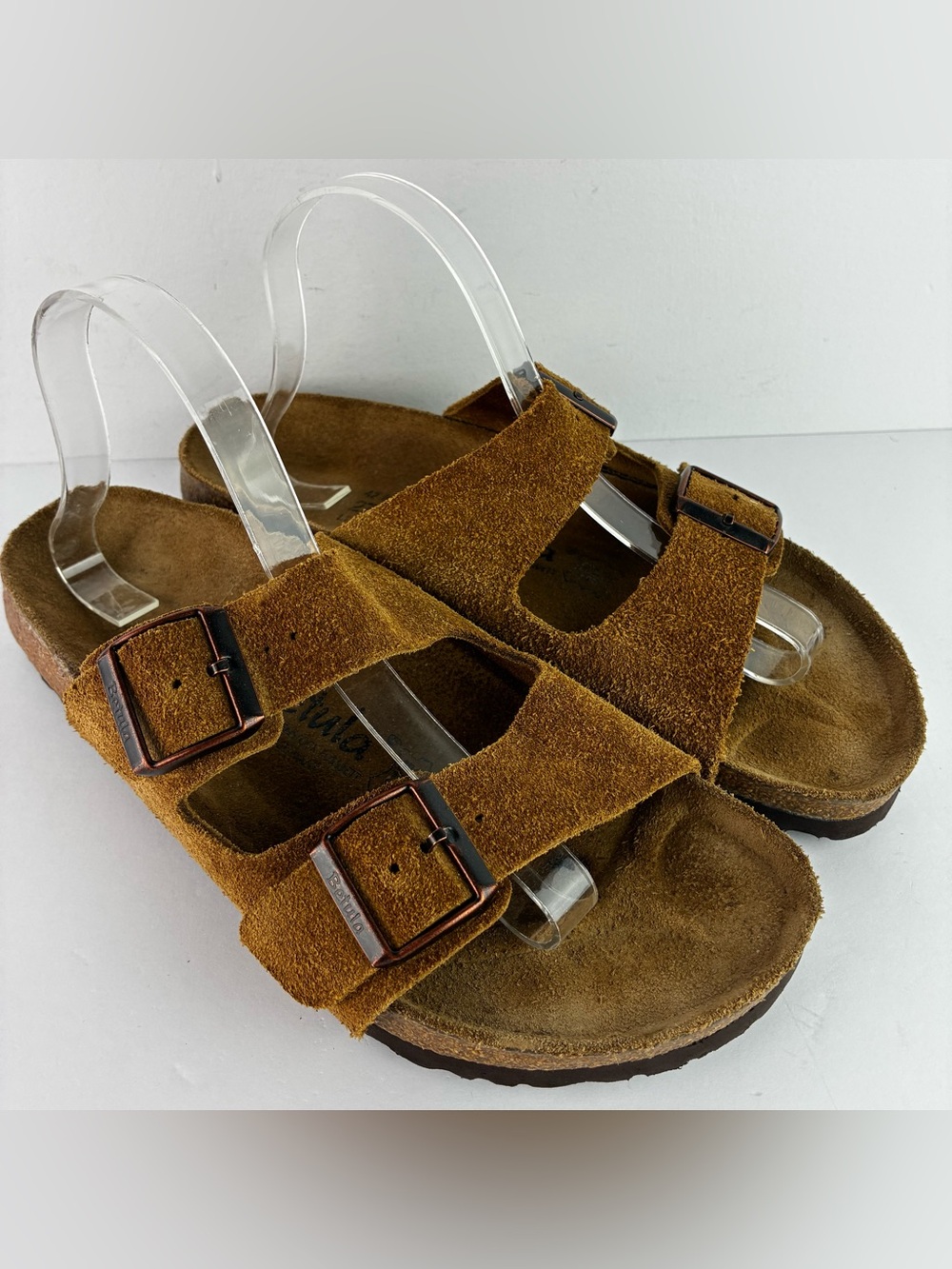 Betula by Birkenstock Arizona Suede Leather Slide Sandals